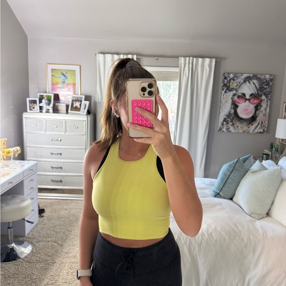 FP Movement by Free People Tops - FP Movement by Free People Yellow Tank Top